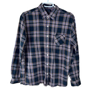 Men's Oak & Fort Brown Flannel Casual Button up Up Shirt